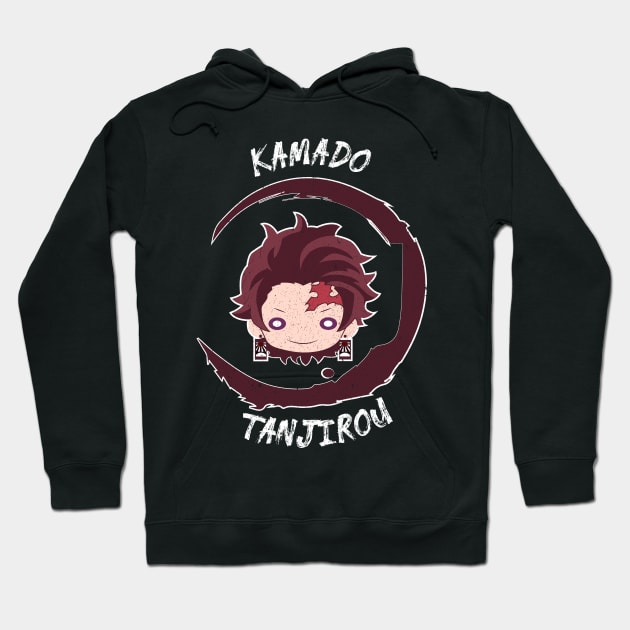 DEMON SLAYER (KIMETSU NO YAIBA) TANJITO GRUNGE STYLE Hoodie by FunGangStore